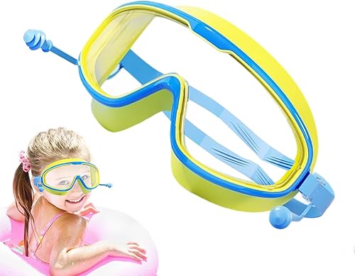 Miniatura 9 de Gafas de natación para niños  Gafas de natación antivaho para niños, sin fugas, protección HD, cubierta para los ojos, ajustable, cómoda,