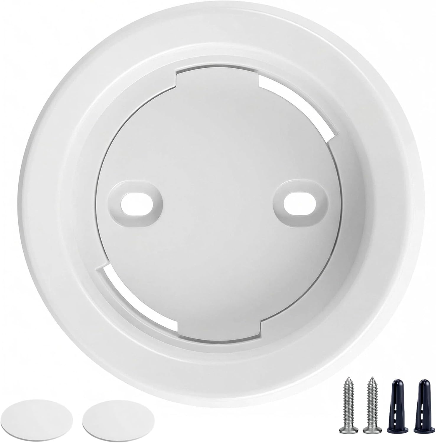 Wall Mount Holder for Hunter Douglas PowerView Remote Control Gen 2 & Gen 3 Surface Mount Bracket Station Only with Adhesive Strip and Screw, White 1 Pack