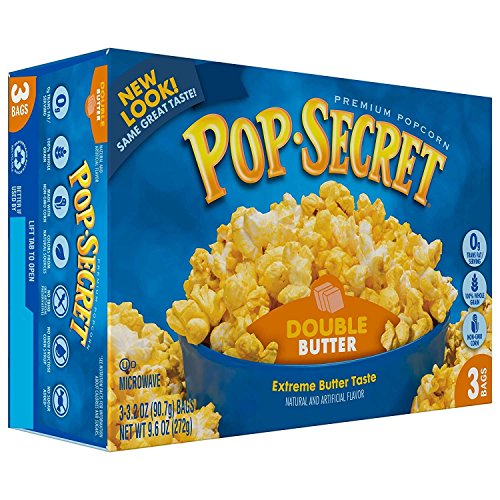 Pop Secret Popcorn, Double Butter, 3-Count Box (9.6 oz) - image 3