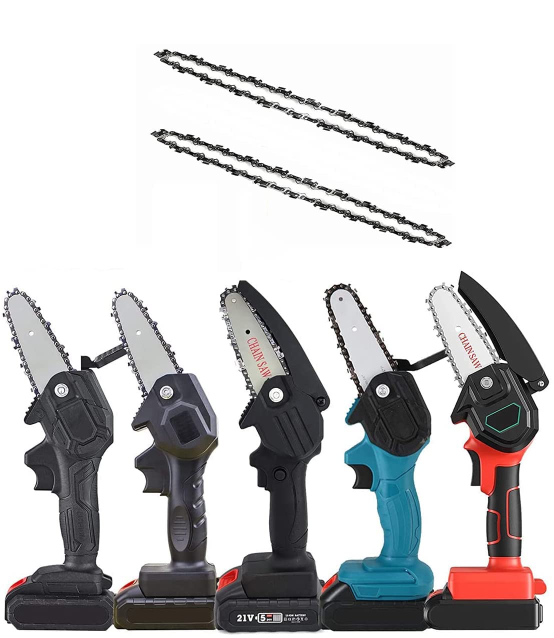 Chaînes Tronçonneuse 15.2cm Lot 5 - Acier Trempé - Pour Mini Tronçonneuses Jardin Et élagage Chaînes Tronçonneuse 15cm