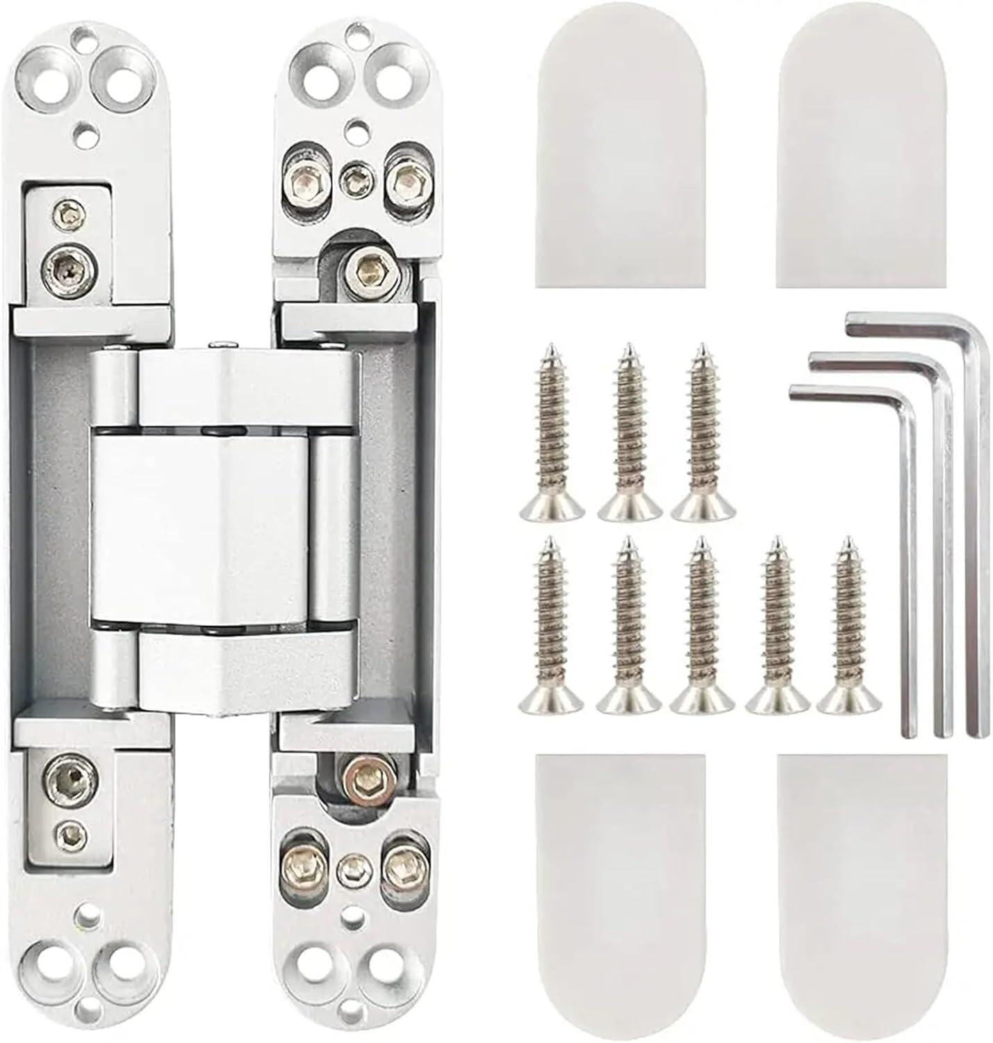 Zawiasy do szafek, zawiasy do drzwi, 1 szt. 150 mm, wytrzymałe, regulowane, ukryte zawiasy do drzwi, niewidoczne, ukryte, 3D, regulowane, ukryte zawiasy, uniwersalne