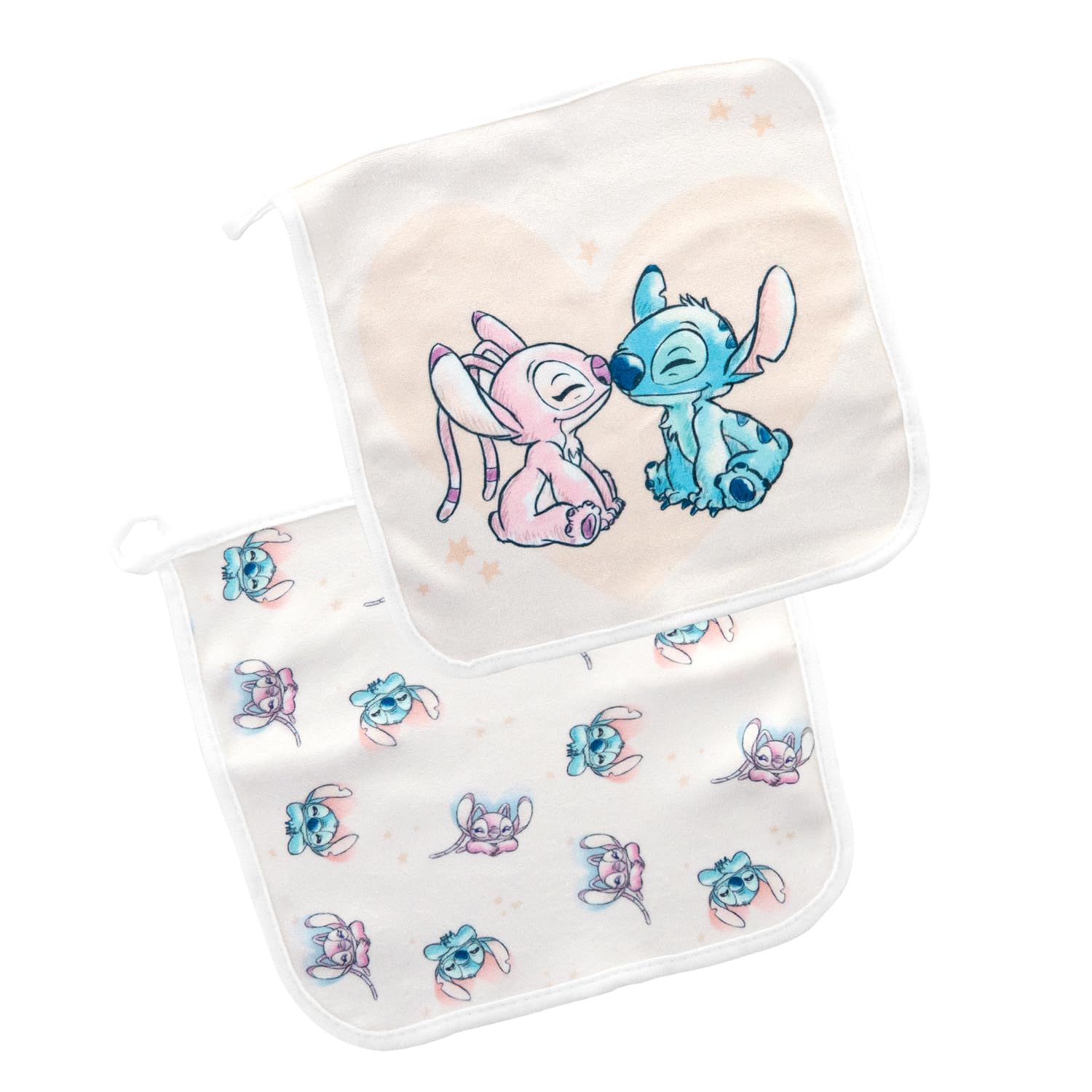 Disney Baby Panno Lavabile Stitch – Set 4 salviette ultra morbide – Per corpo, mani e viso – Lavabili a 40 °C, riutilizzabili e multiuso – Prodotto ufficiale.
