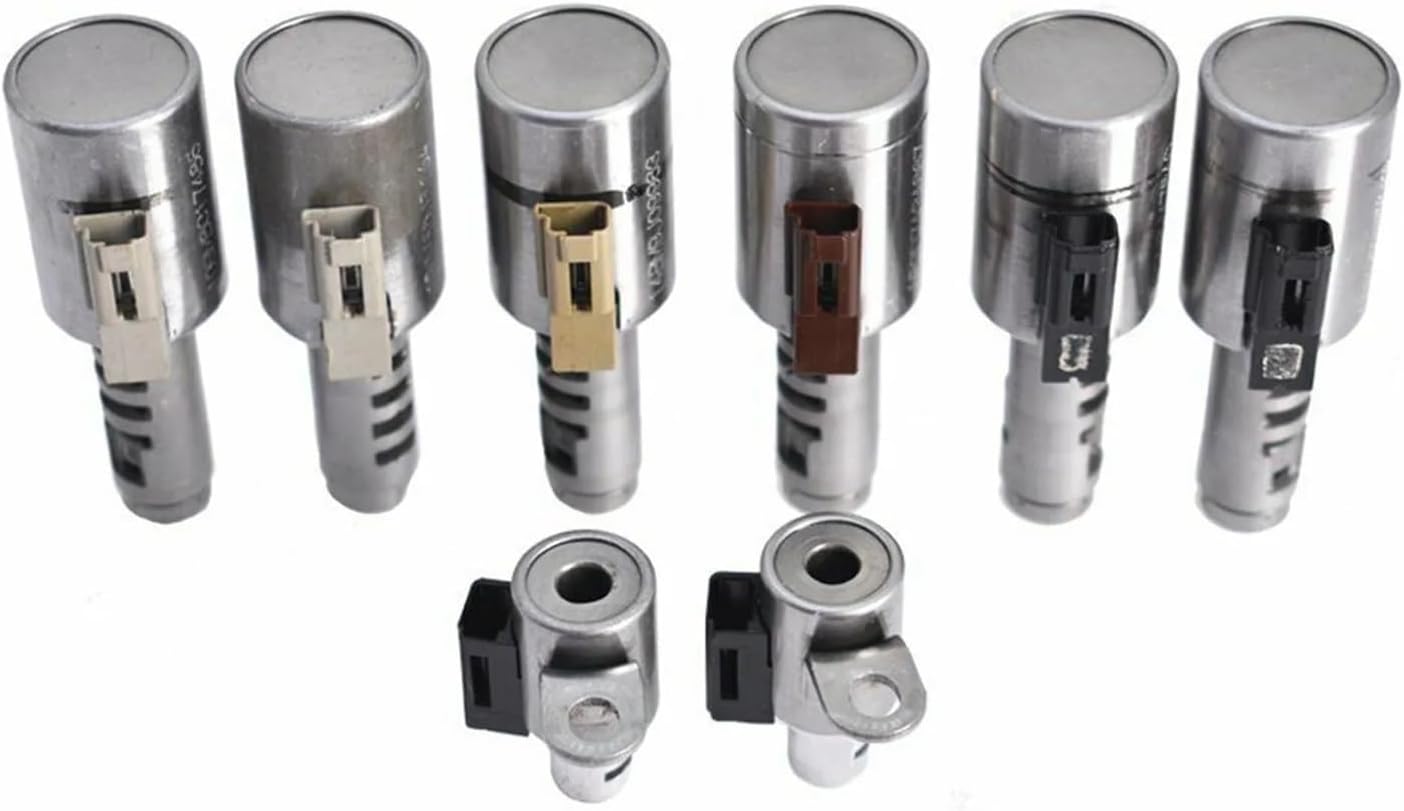8Pcs Transmission Solenoid Kit TF80SC Cars Transmission Accessories 2006-2011 Compatible For Volvo XC90 4.4L V8 Alfa Romeo Fiat Opel