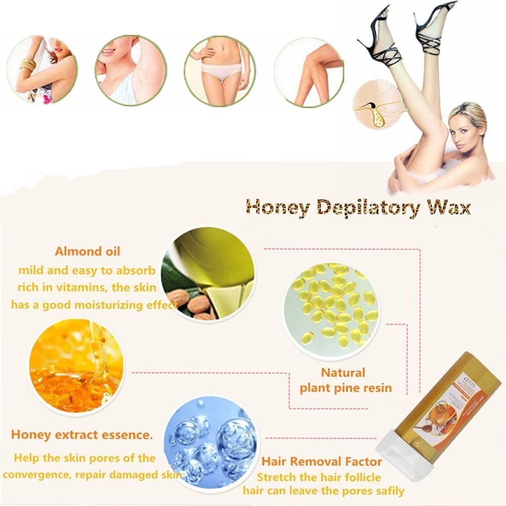 Mini Wachsgert und Enthaarungswachs, 2 Arten Portable Enthaarungswachs- Heizung mit Honig und Aloe Vera Wachs Enthaarungsset(Doppel-Heizung + 2  Honig Wax) : Amazon.de: Drogerie & Krperpflege
