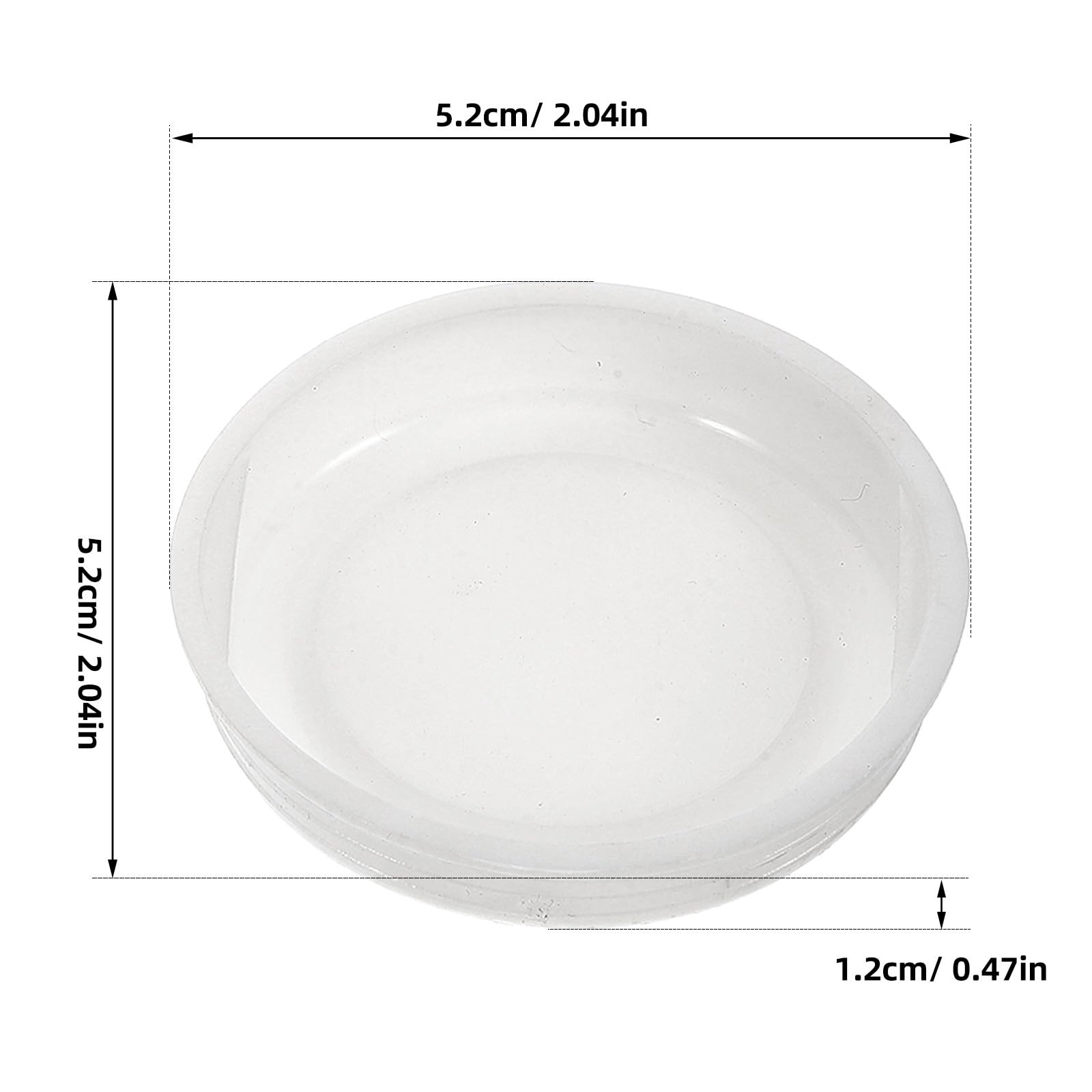 Beavorty Kunststoff Verschlusskappen Weiß 30 Stück 50mm für Multifunktionale Kartonröhren und Papierhülsen Bastel und Versandzubehör