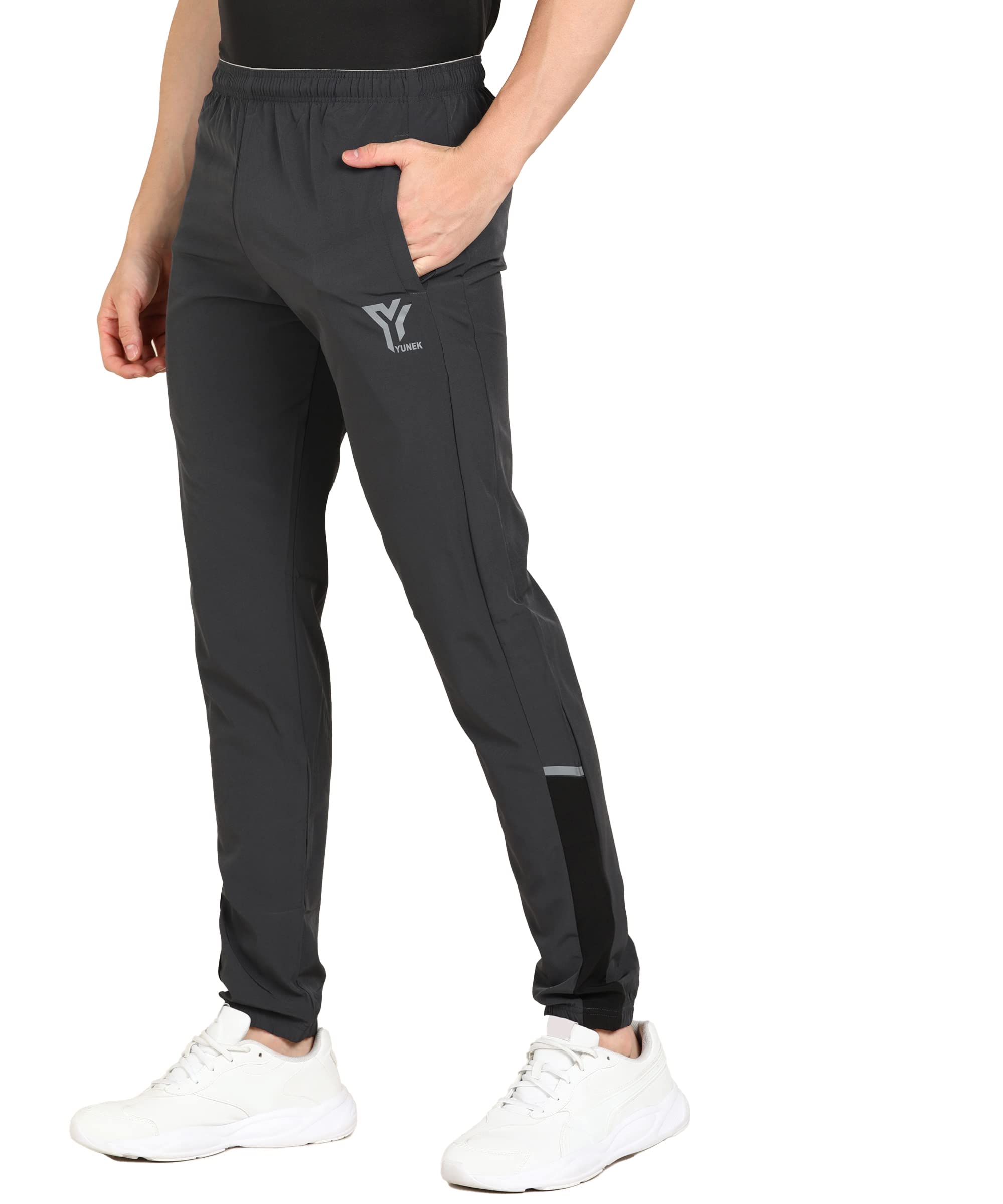 YUNEK Men's Slim Fit Track Pants