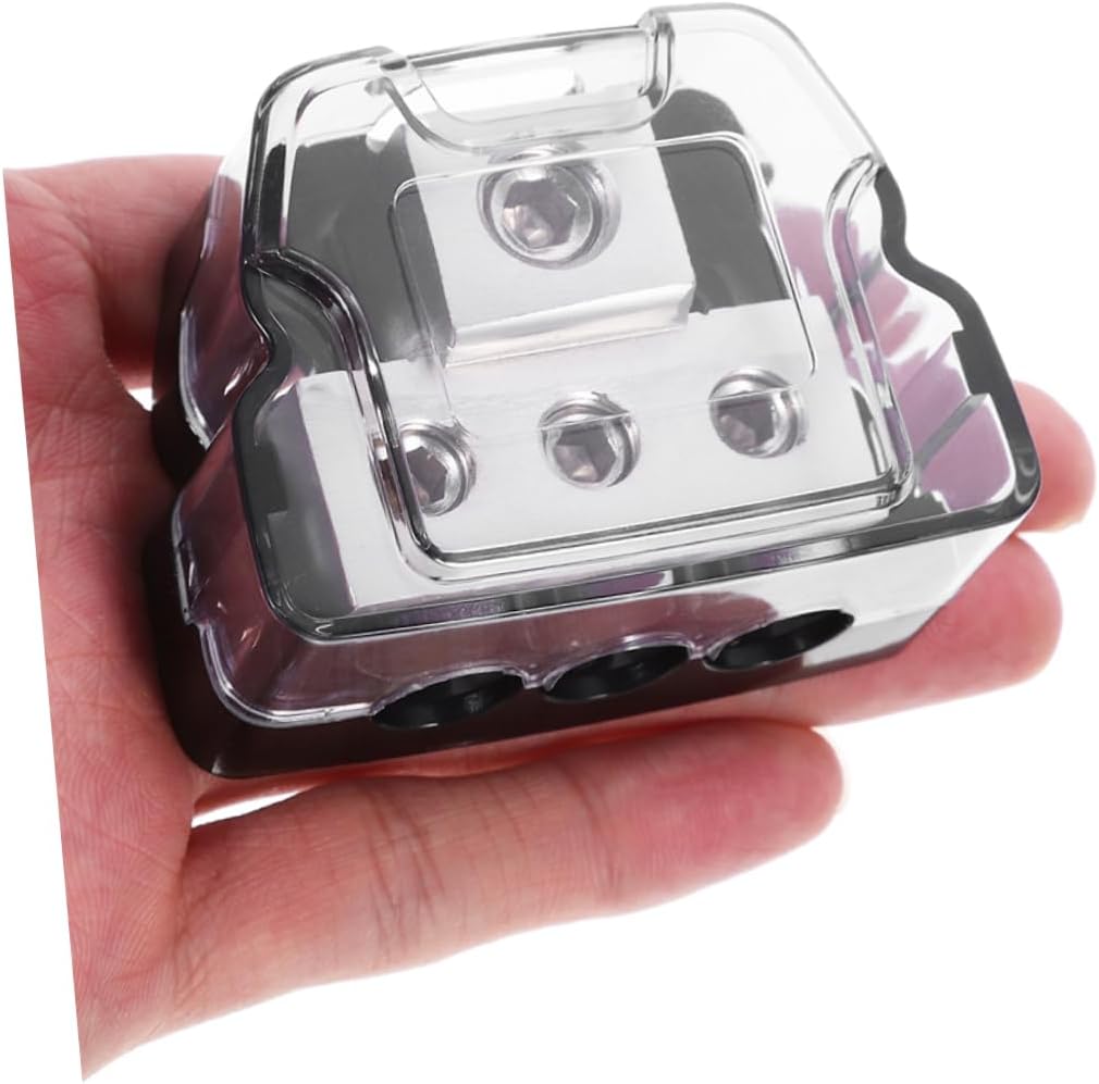 2Pcs Car Audio Power Distribution Block Versatile Grounding Splitter for Various Models Durable Wiring Organizer for Amplifier Setup Easy Installation for Quality Sound