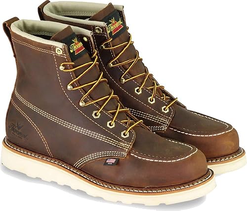 Thorogood American Heritage Bota de seguridad para hombre con punta mocasín, de 6 pulgadas