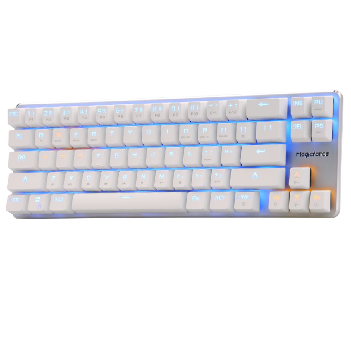 Buy Qisan Wired Mechanical Gaming Keyboard Blue Backlit with Three DIP Switches Kailh Black