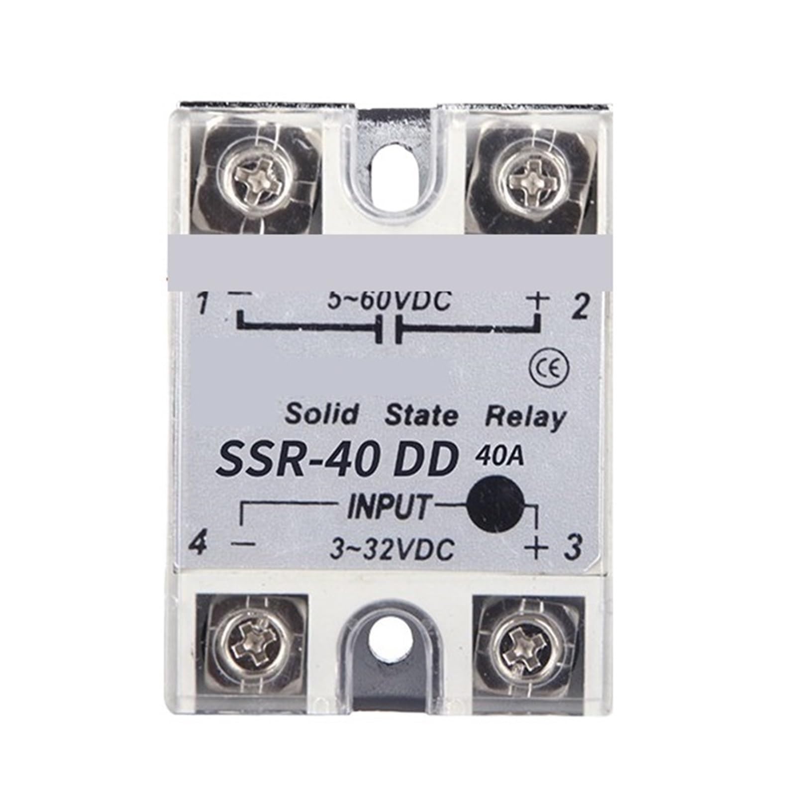 NWPNLXEA 10 pcs SSR-40DD Single-Phase Solid State Relay 40A DC Control DC SSR40DD