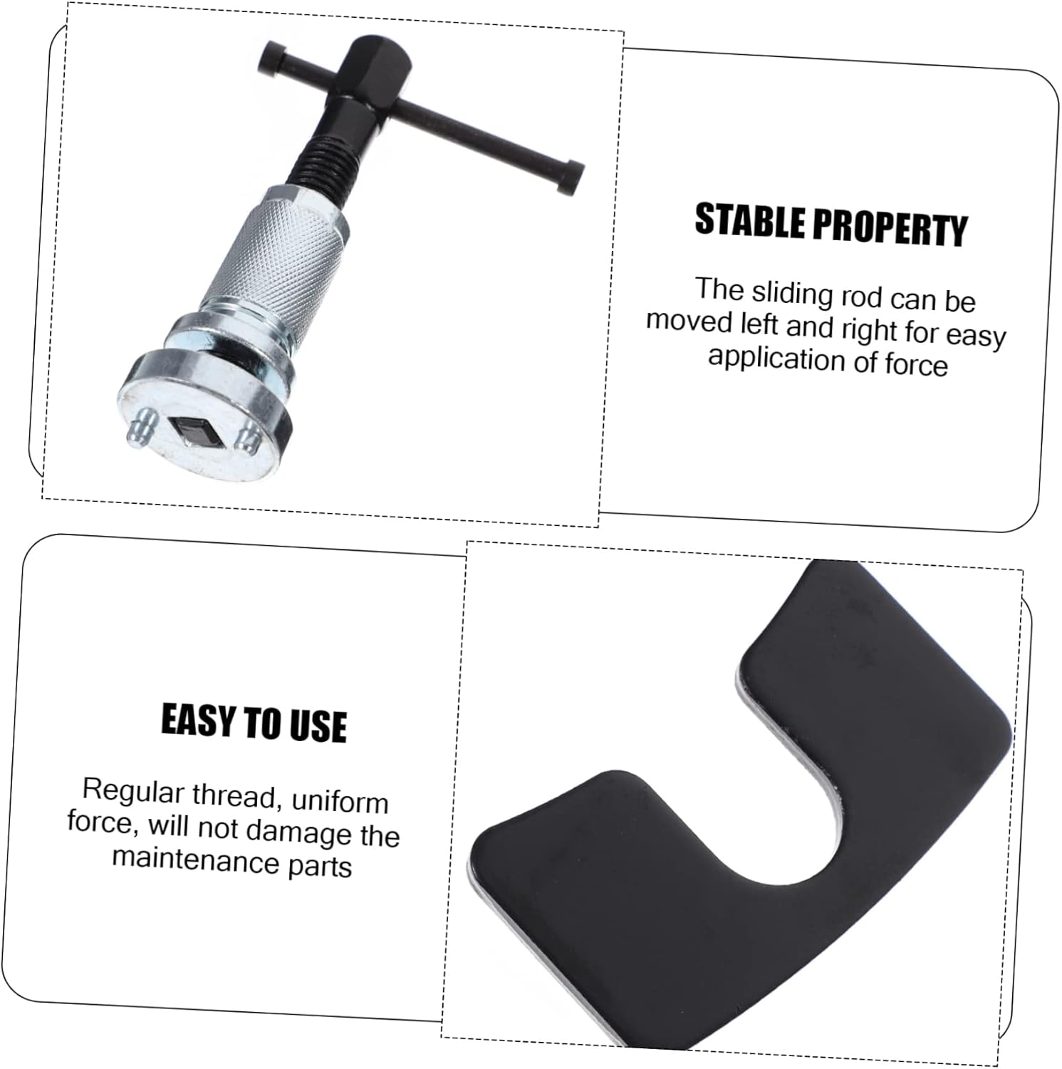 Hemobllo Brake Caliper Compression Tool Ergonomic Brake Pad Spreader Piston Compression Tool Heavy Duty Design