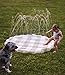 Neutral Gingham Splash Pad for Kids - Outdoor Sprinkler for Kids & Toddlers, Water Mat Sprinkler Toy-Splash Pool 67in