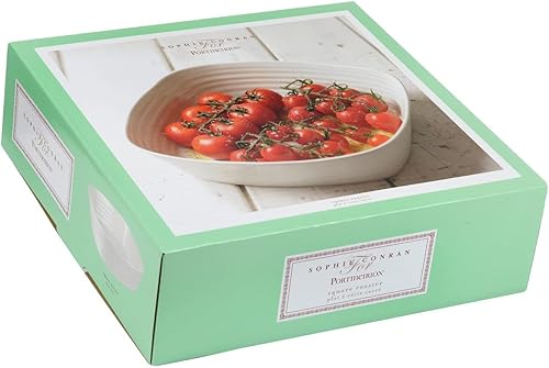 Miniatura 3 de Portmeirion Sophie Conran - Asador cuadrado blanco | Sartén para horno de 11 pulgadas | Cacerola profunda | Hecho de porcelana fina | Apto para