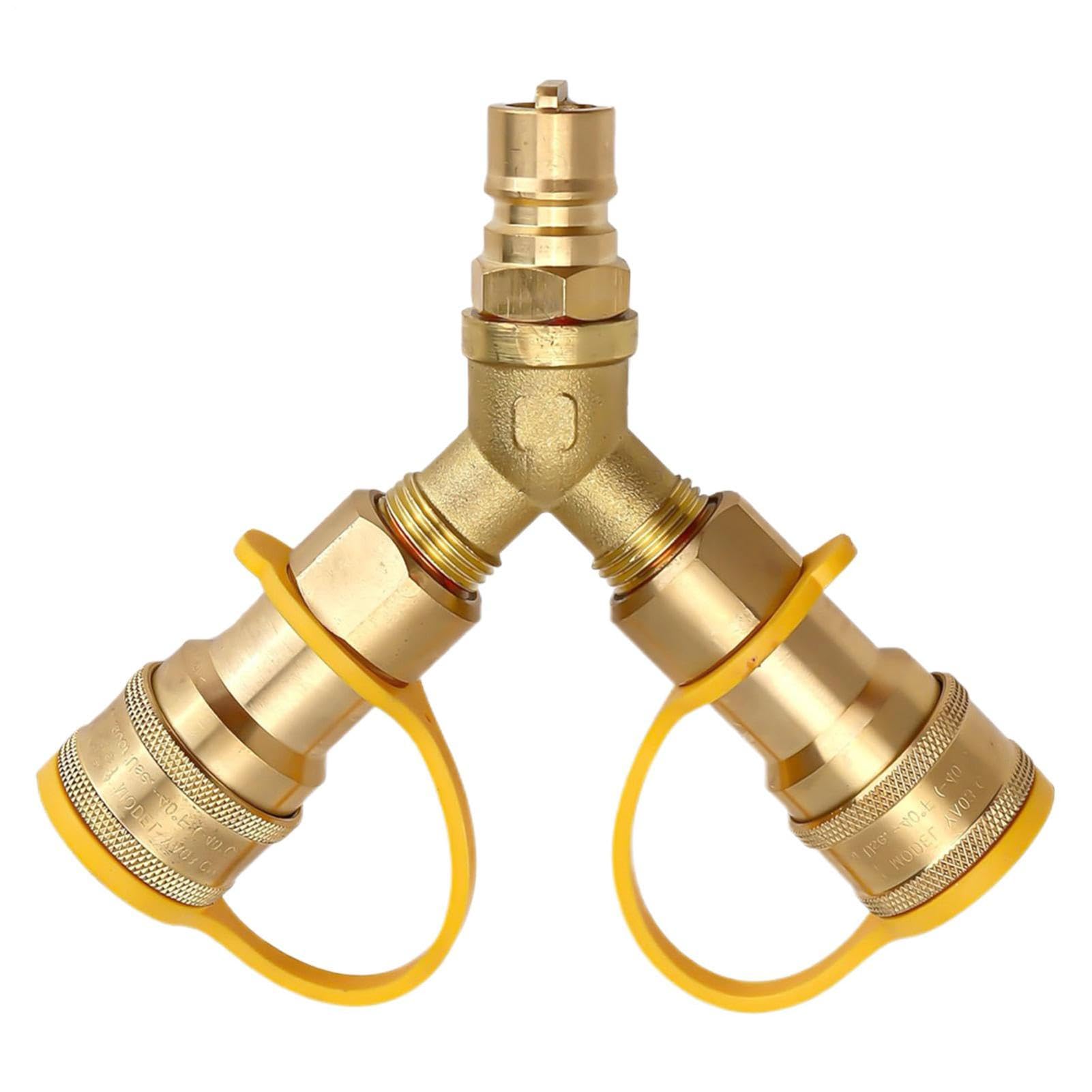 Genérico Conexión Rápida Gas Natural Desconector Rápido Portátil Latón | Kit De Desconexión Instantánea De Manguera Para Gas Para Hogar, Casa, Exterior, Cocina, Baño, Parrilla, Barbacoa Y Camping