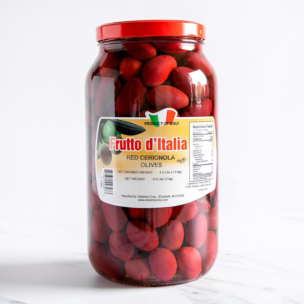 Amazon.com : Red Bella di Cerignola Olives - Large Jar (4.2 pound