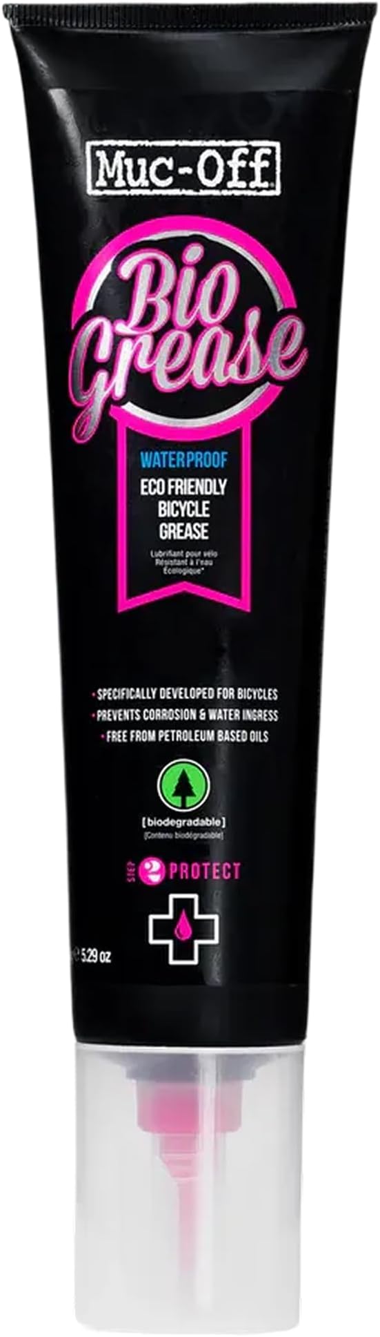 Muc-Off Bio Grease - Biodegradable Bicycle Grease for Pedals, Bearings and Components - Water Resistant - 150g