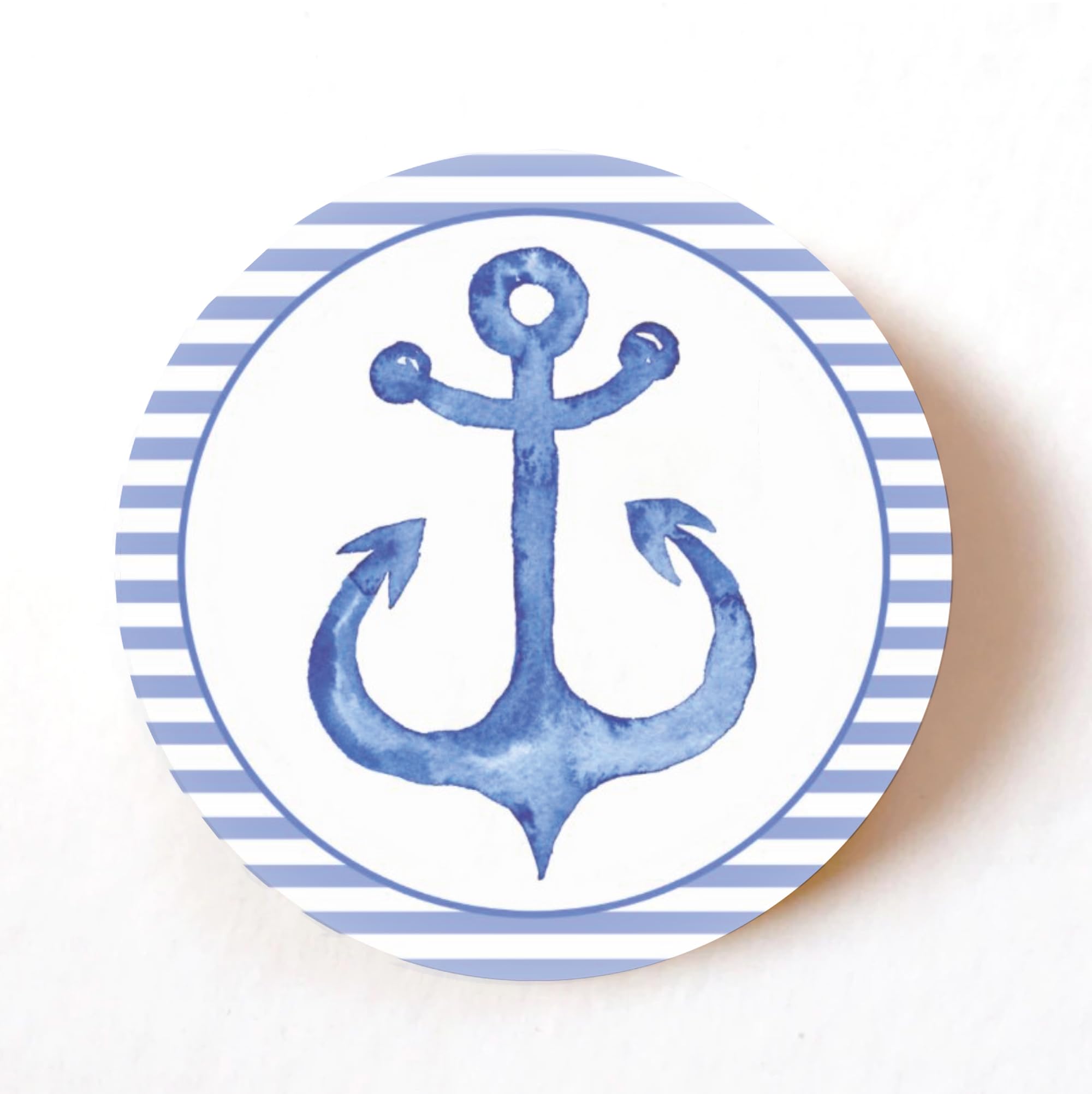 Stika.co Blue Pack Of 72 Nautical Anchor Paper Labels, Adhesive Stickers Colourful Decorative Stickers, Craft Stickers