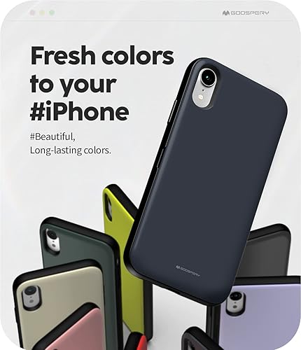 Miniatura 2 de Goospery - Funda tipo billetera para iPhone XR (con tarjetero, protección de doble capa, IPXR-MDB)