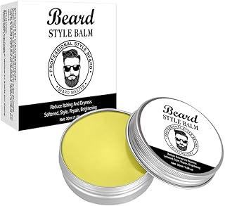Soft Beard Balm, Deep Conditioning Beard Balm for Men, Hydrates, Smooths, Adds Shine & Tames Flyaway Beard, Styles, Strengthens & Softens Beards & Mustaches - Leave in Conditioner Wax for Men (1PC)