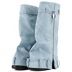 Womens Fold Over Knee High Boots Platform Wedge Chunky Low Heel Slouch Boots Comfort Slip On Padlock Round