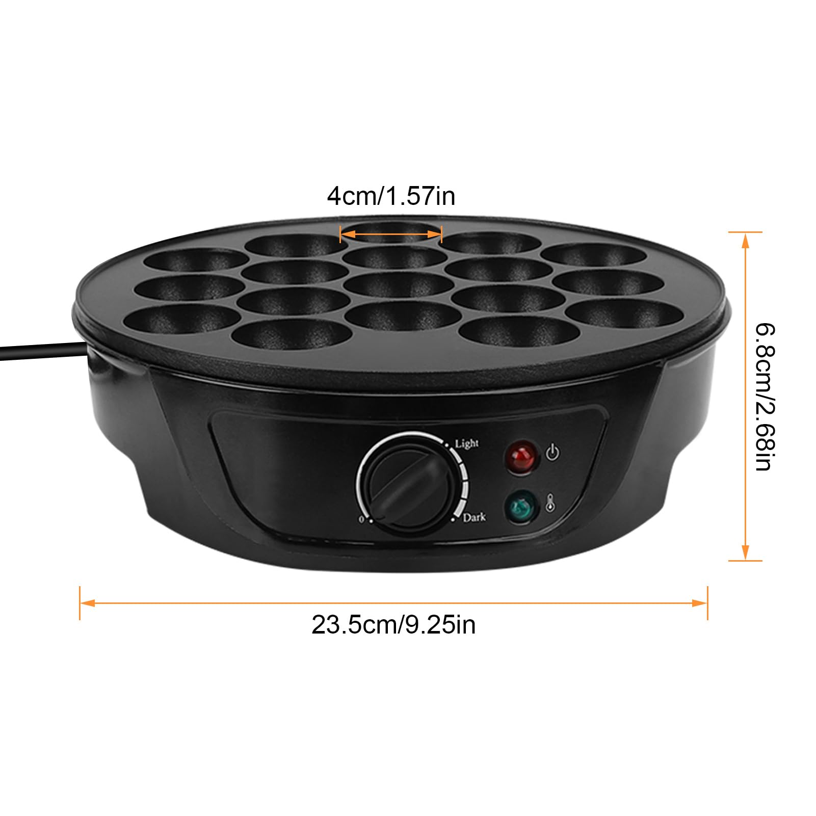 Takoyaki Pan Elettrico Takoyaki Maker 18 fori per produzione giapponese