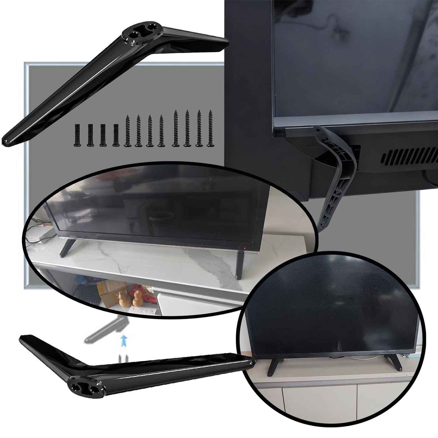 Amazon.co.jp: HUIKKJP TCL Rokuスマートテレビ用交換脚 28-65インチ