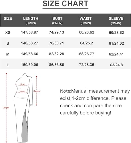 Miniatura 6 de Mathematics Formulas Science Women's Dress One Shoulder Long Sleeve Split Maxi Dress Swing Dress