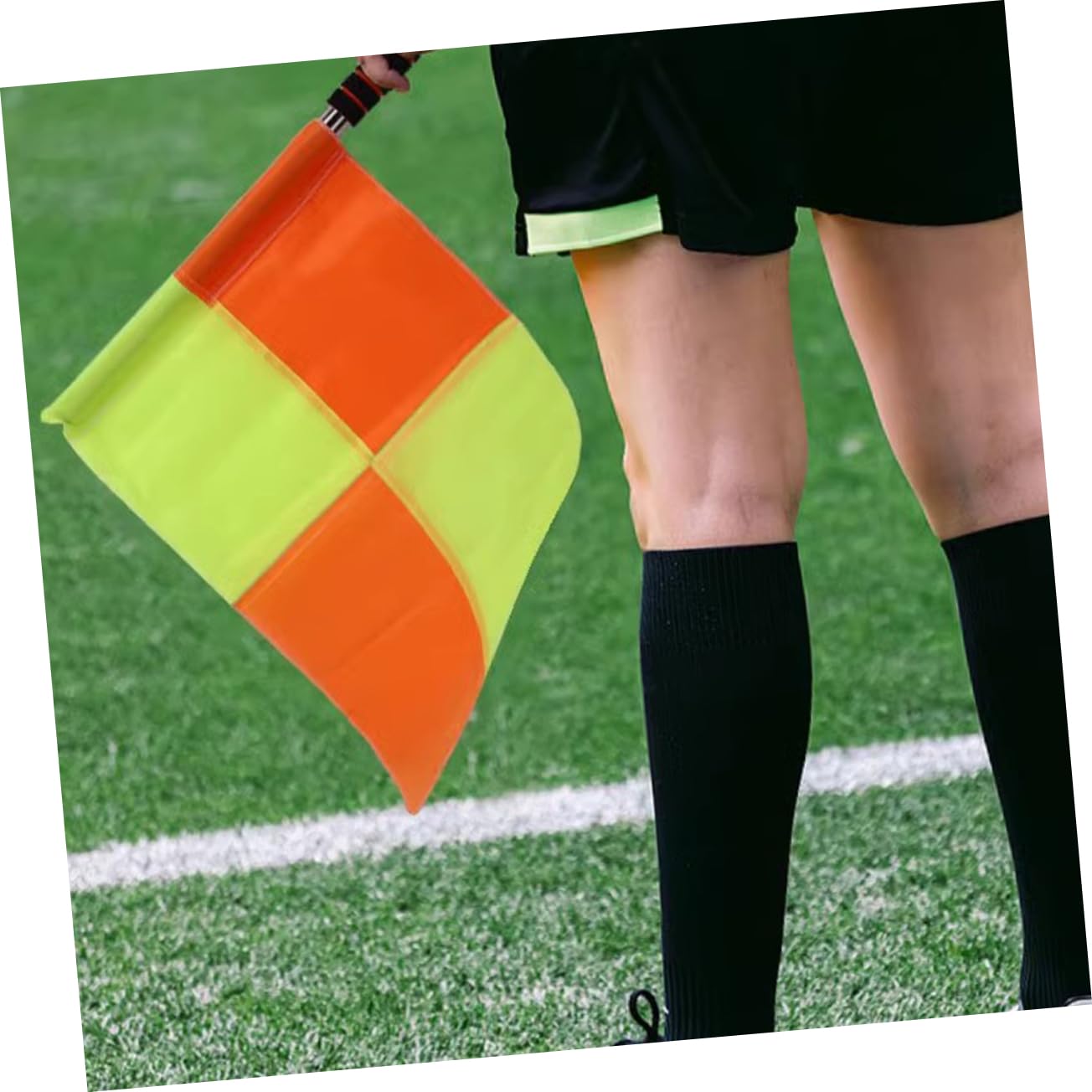 Kisangel 5 Set Bandiere Giudice Per Calcio E Hockey Accessorio Per Sportivi E Segnalazione Visibilità E Resistente Include Trasporto 2 Pezzi*5