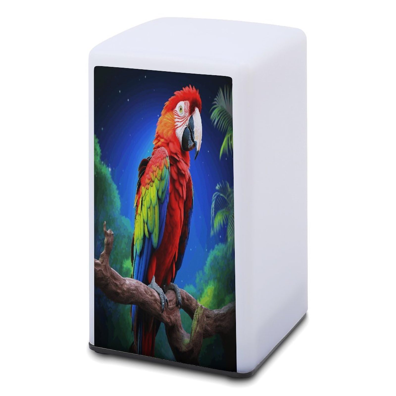 JTREHY Small Parrot Table Lamp for Bedroom Minimalist Nightstand Lamp Waterproof Eye Caring Table Lamp Modern Bedside Table Lamp for Living Room Bedroom Office