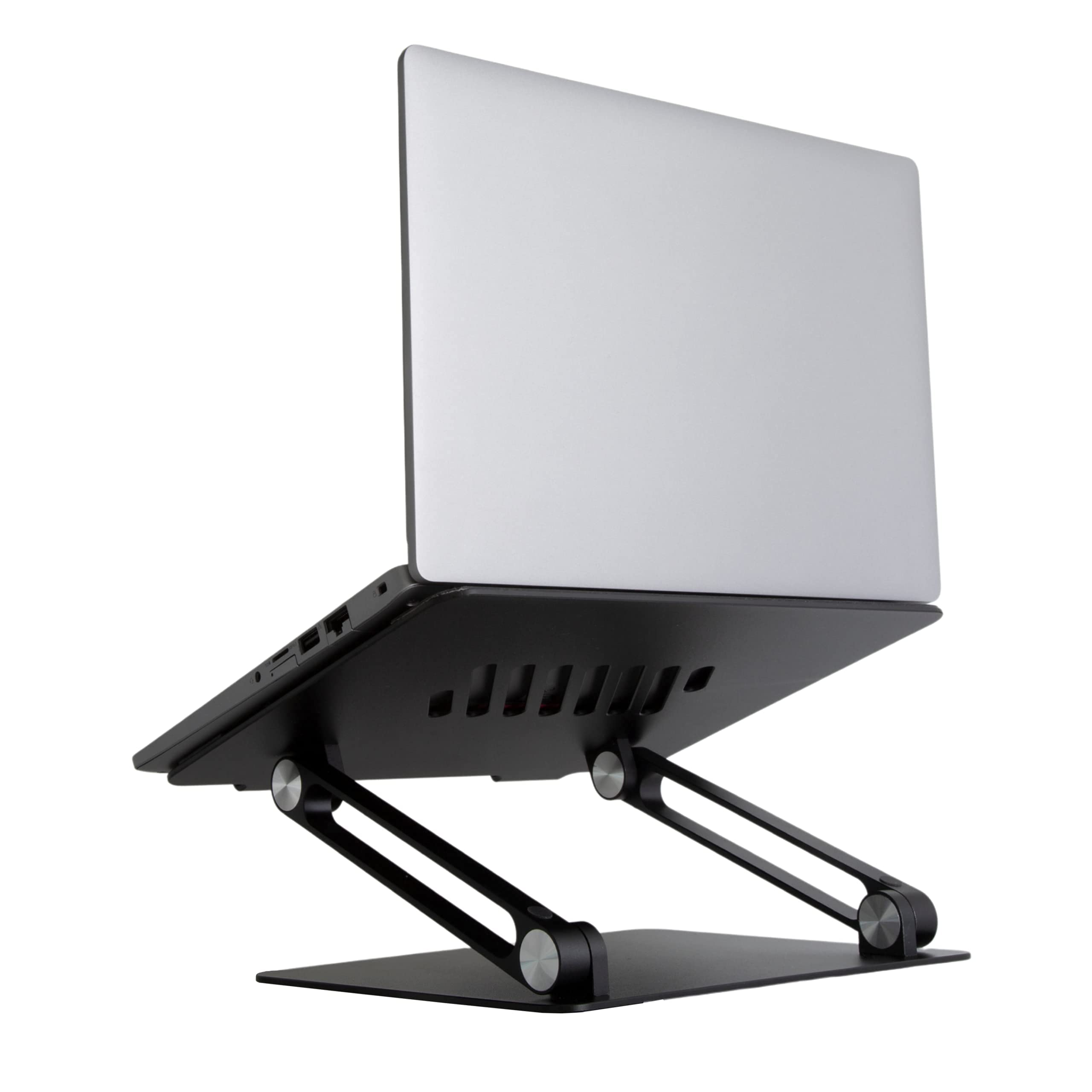 Supporto per computer portatile, pieghevole, angolazione regolabile, in alluminio, leggero e durevole, compatibile con laptop fino a 16 pollici (oro)