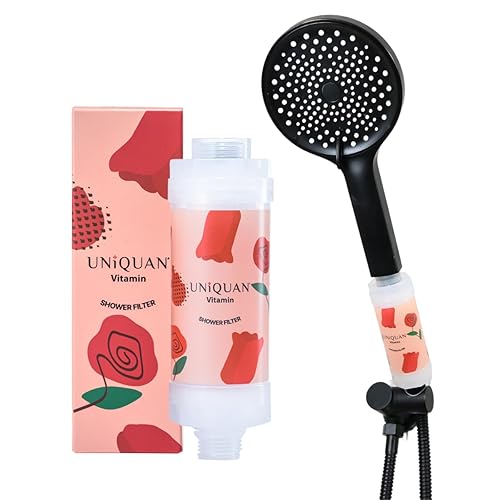 Filtro de ducha de vitamina C con aromaterapia, suaviza el agua dura, eliminación de cloro y fluoruro, cuidado de la piel y el cabello, fácil