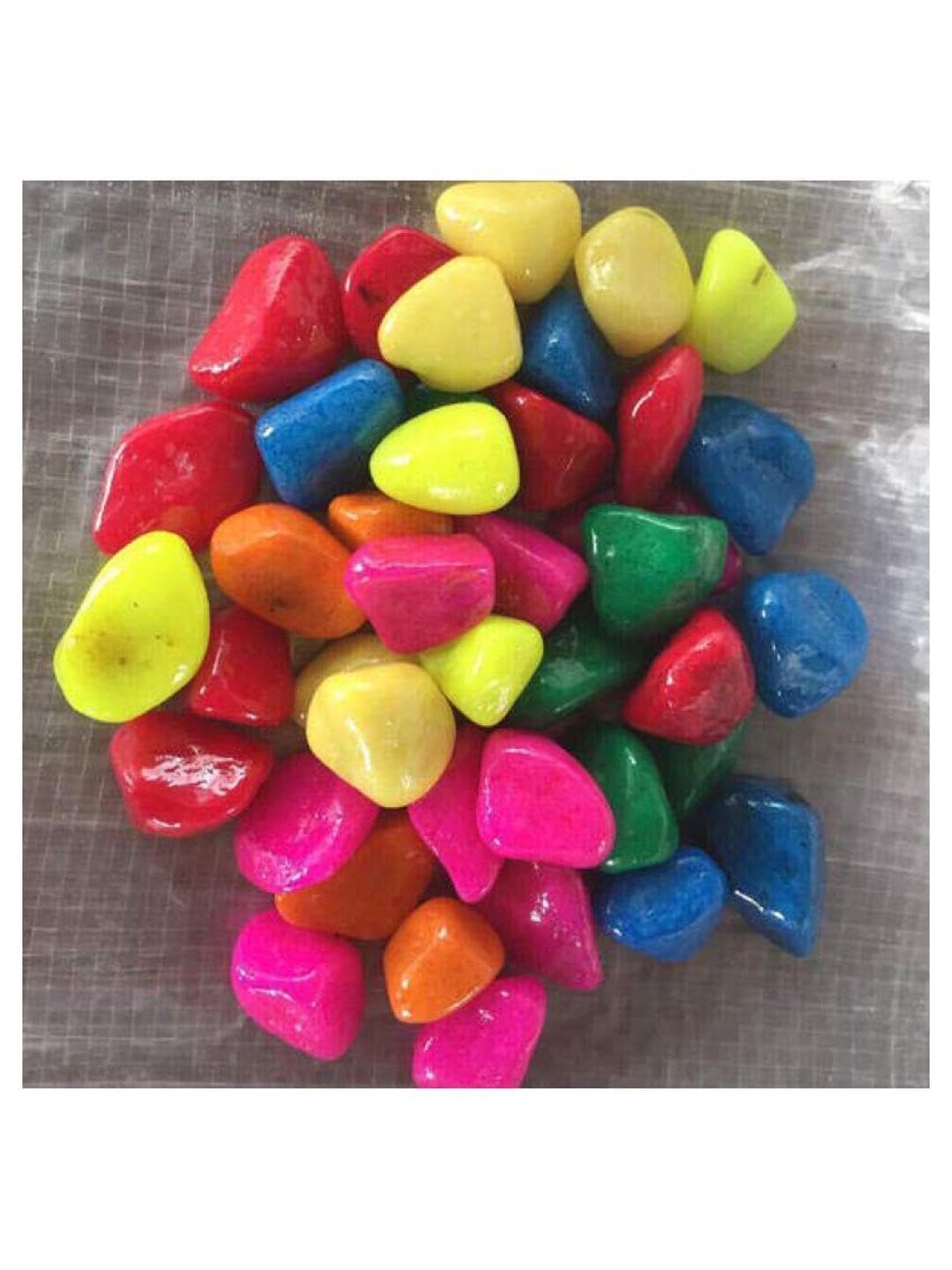 1st Time Décor Pebbles/Stone for Home Decoration, Pots, Garden, Showcase, Plant Vase, Multicolor, WT. 450 gm- S97-picture-12