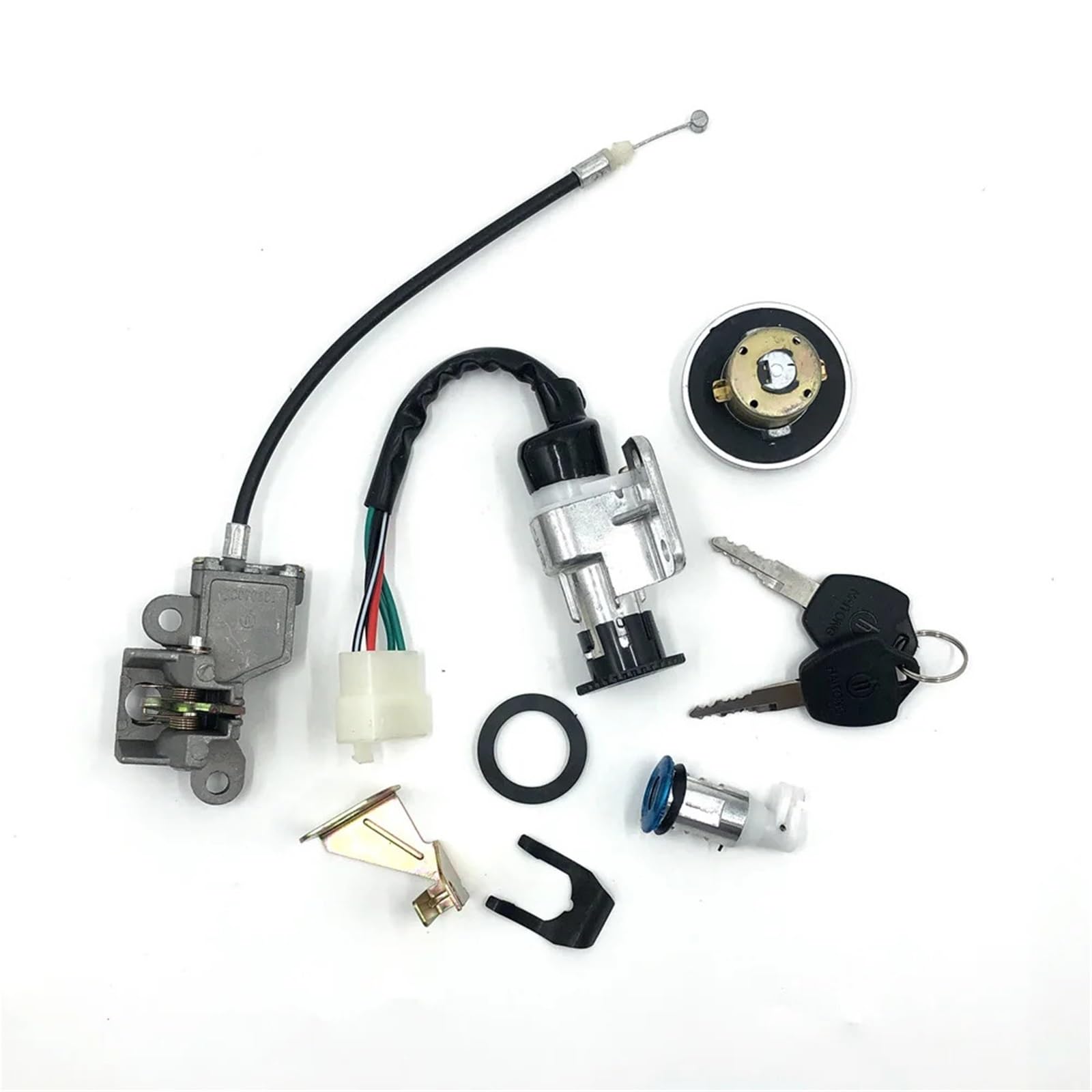 Schlösser & Verriegelungen Passend für TaoTao, passend für Jonway GY6 50 cc, 125 cc, 150 cc, QMB139 NST, 5-polig, komplettes Zündschlüssel-Set