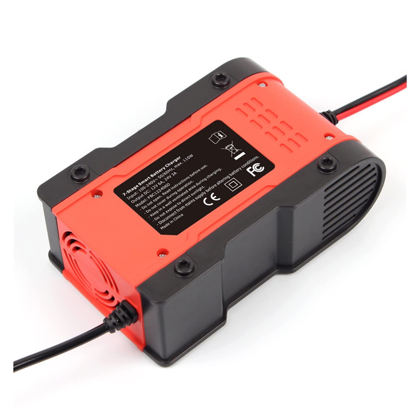 Chargeur de Batterie, Chargeurs de batterie de voiture 1 2V 6A 24V 3A Avec LCD Chargeur de réparation d'impulsions Gel AGM humide Chargeur de batterie d'acide plomb(2)