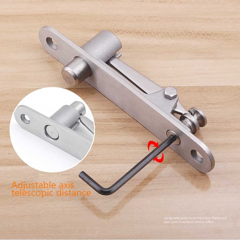 Sistema De Bisagra Pivotante Bisagras Hidraulicas Para Puertas Auto Cierre Posicionamiento A 90 Grados Eje Arriba Y Abajo Bisagras De Acero Inoxidable Para Puertas De Madera Puerta Oculta (1 Juego)