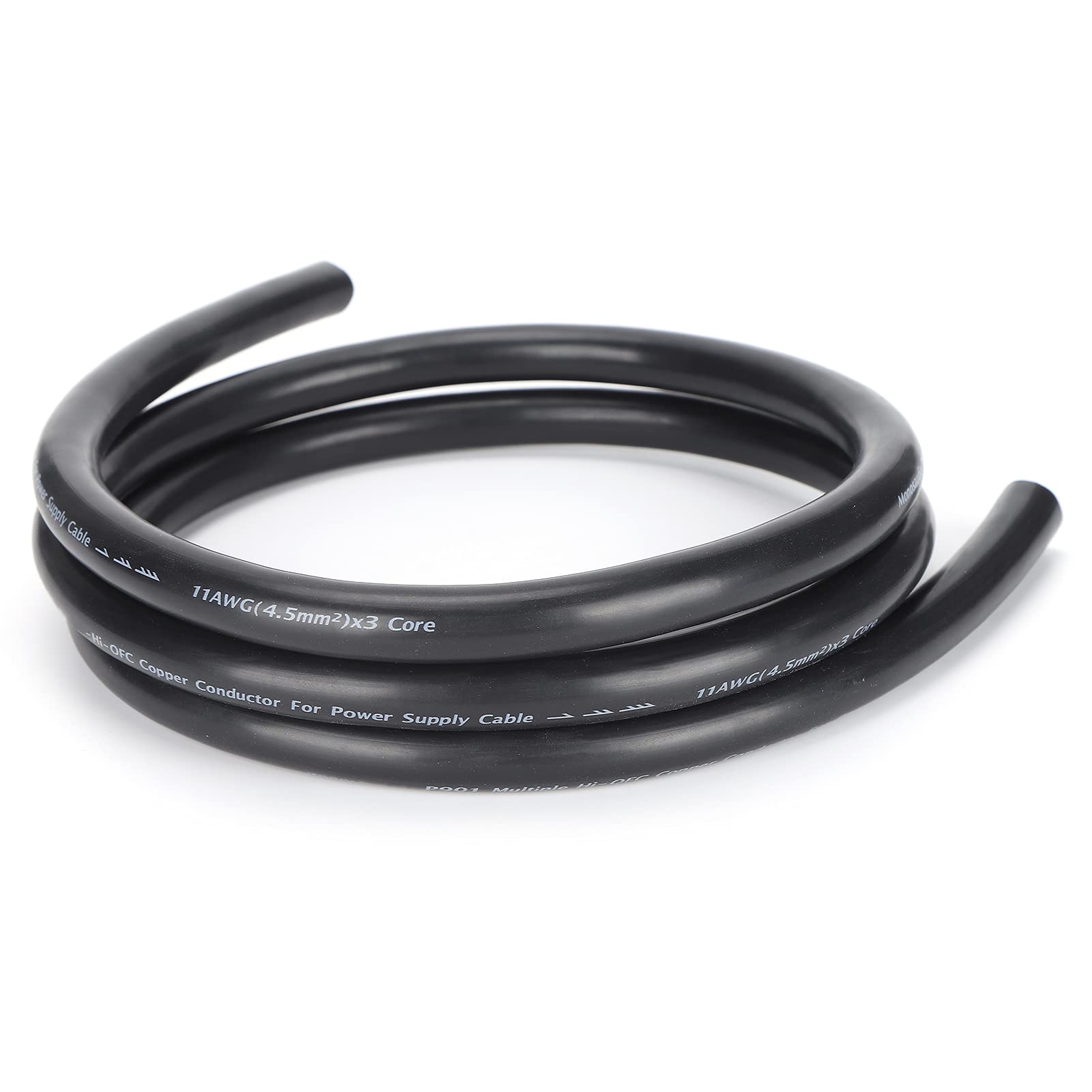 Eacam Cable de Alimentación OFC de Alta Fidelidad 11 AWG Multinúcleo para Amplificadores y Sistemas Hi-Fi 1,5 M