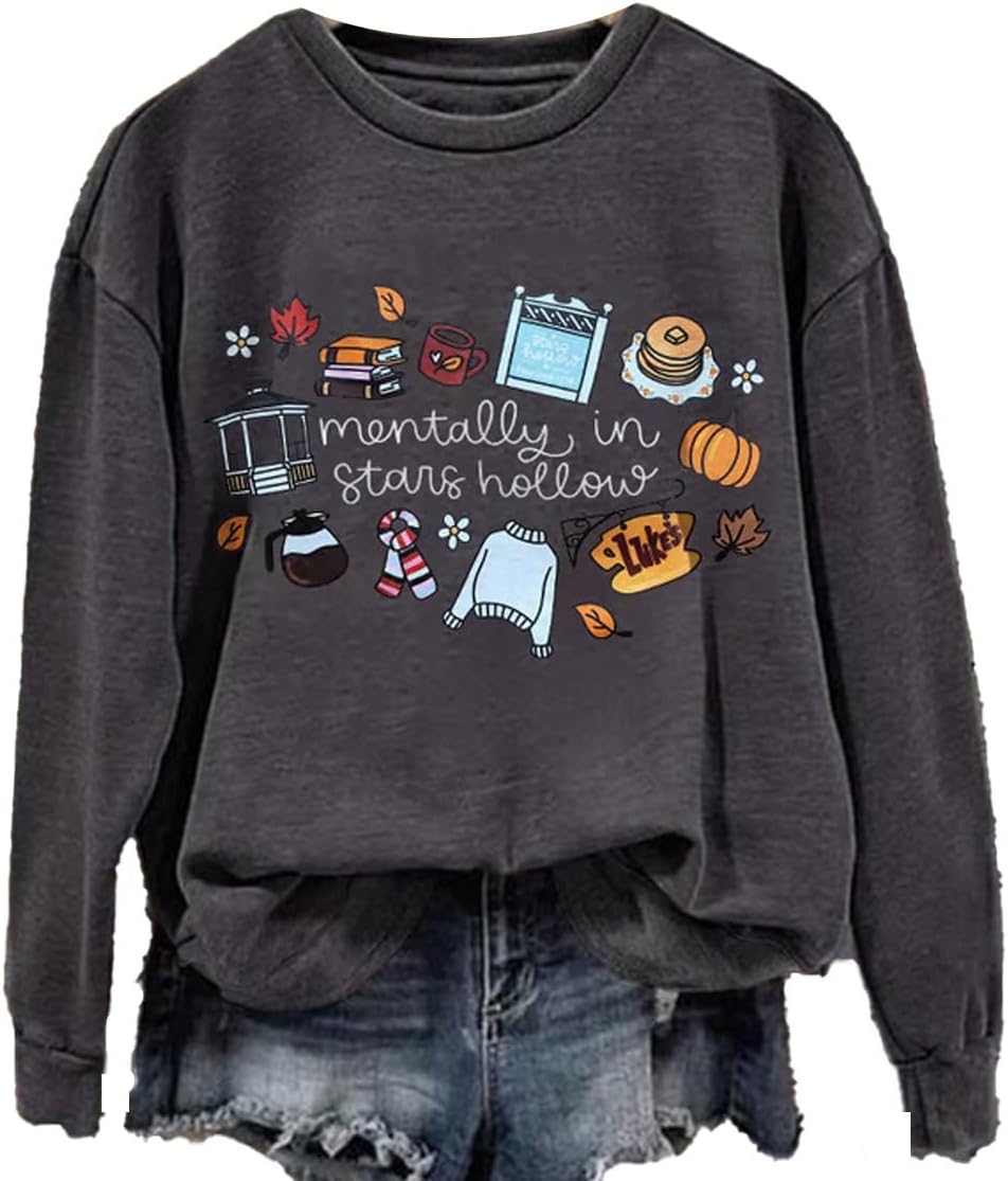 Women's Mentally In Stars Hollow Shirt Halloween Luke's Diner Merchandise Hoodie