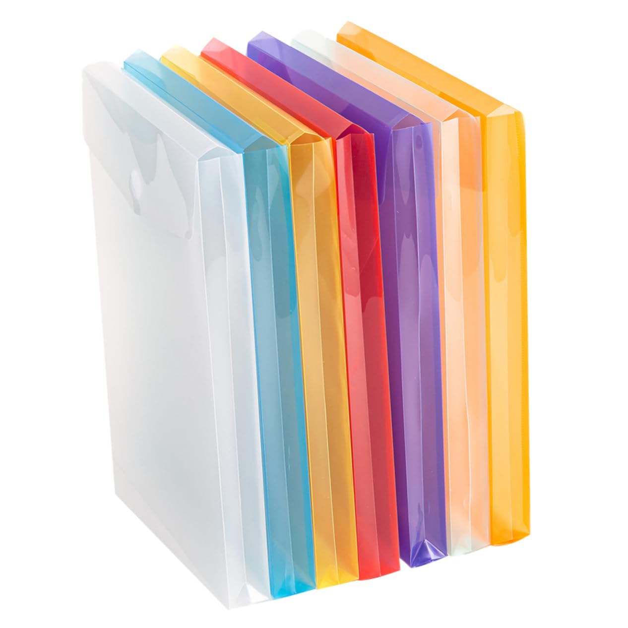 NUOBESTY 3 Sets Bunte Aktentaschen Taschen Zum Aufhängen Von Aktenordnern Verstärkter Druckknopf A4-aktenaufbewahrung Leicht Zu Tragen Für Studenten Arbeiter 7 Stück * 3