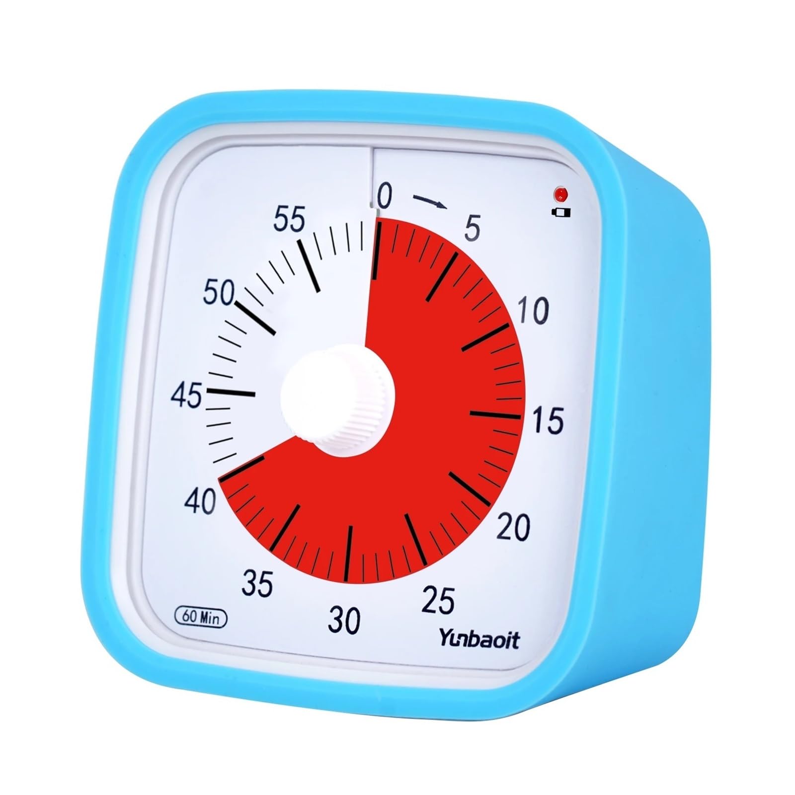 60 Minute Visual Timer With Protective Case Silent Countdown For Kids Cooking Classroom Sports Reliable Efficient(Blue)