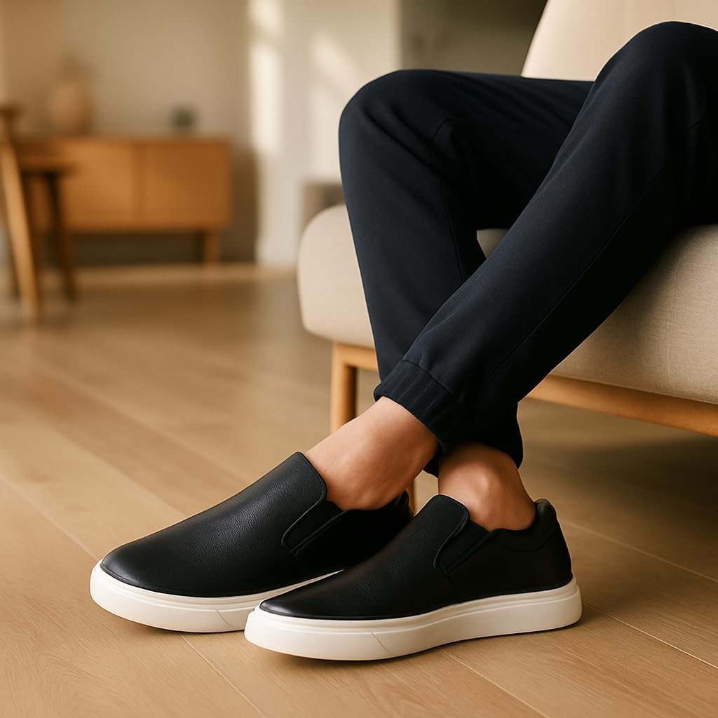 Viccari Men’s Invisible Elevator Shoes – Gain 3.15” (8 cm) Height – Genuine Leather Viccari – Casual Smart Style – Inches Taller - Image 2