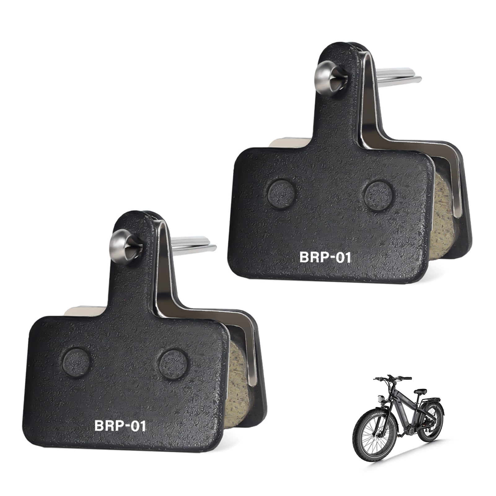 2 pary klocków hamulcowych kompatybilnych z Shimano B01S B03S B05S MT200, klocki hamulcowe do hulajnogi elektrycznej, klocki rowerowe tarczowe MTB, cichy hamulec wysokiej wydajności