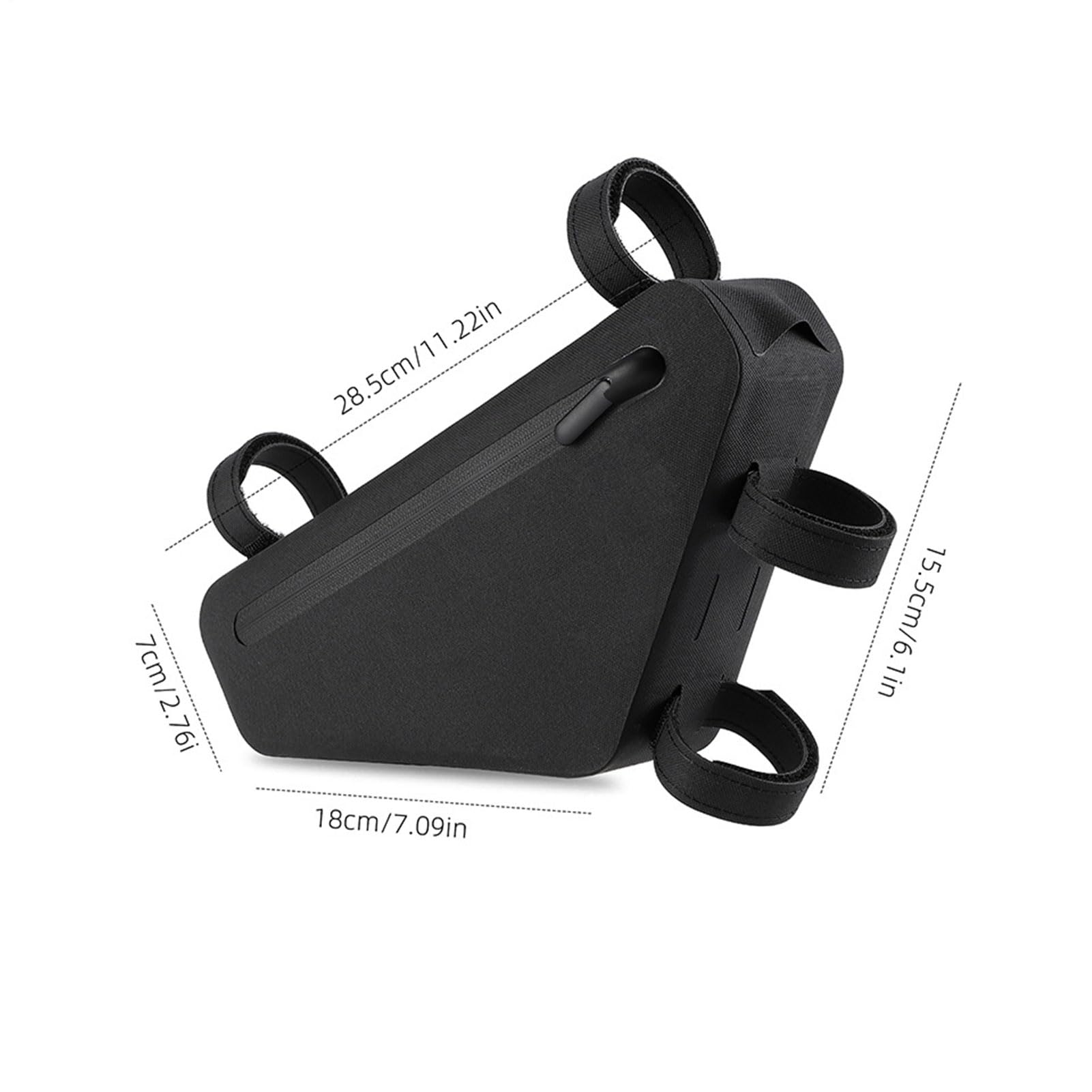 Borsa per bicicletta, resistente ai , 1,2 l, borsa per tubo da bicicletta, per chiavi, portafogli, guanti, telefoni, strumenti di riparazione, in tessuto, per donne, uomini