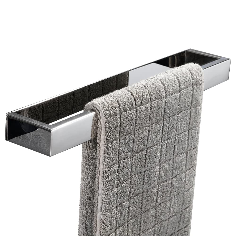 Biutimarden Chrome 40Cm Bathroom Towel Holder Without Drilling, Self Adhesive Towel Rail Stainless Steel For Bathroom Towel Rack, Towel Bar For Bath Finish…