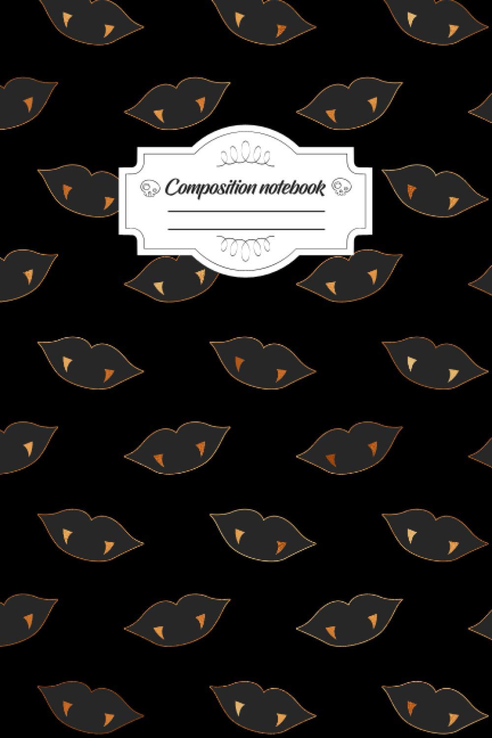 Halloween Witch Teeth Composition Notebook: Halloween Witch Teeth Composition Notebook 120 Page College Ruled “8.5 x 11” Black Lined Paper Journal. ... Classwork, School, office or café. (Edition)