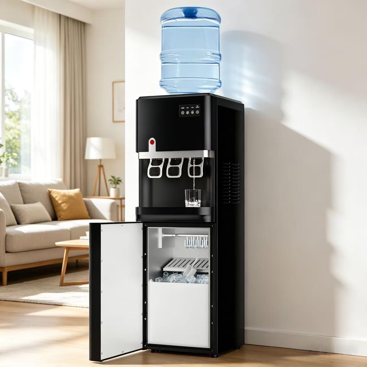Ludatido 4-in-1 Water Dispenser with Ice Maker