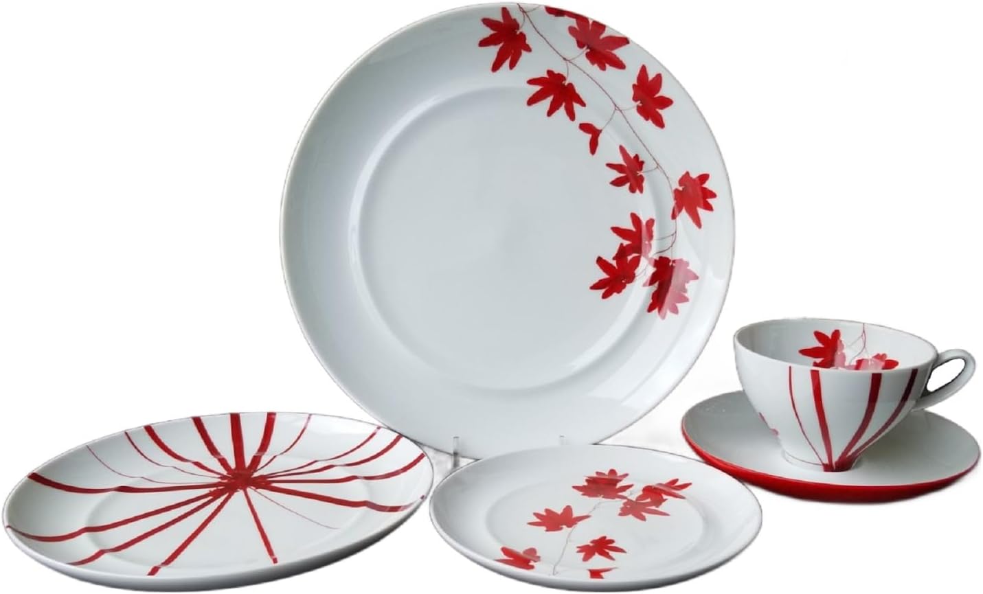 Fall by Spal 5pc Dinner Set Elegant Porcelain Service