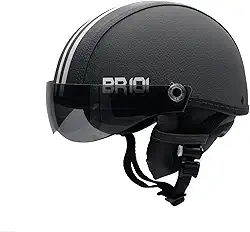 Capacete Coquinho Scooter Elétrica Bike Skate Patinete Br101 Premium Grafite Viseira Fume (P - VESTE 55/56)