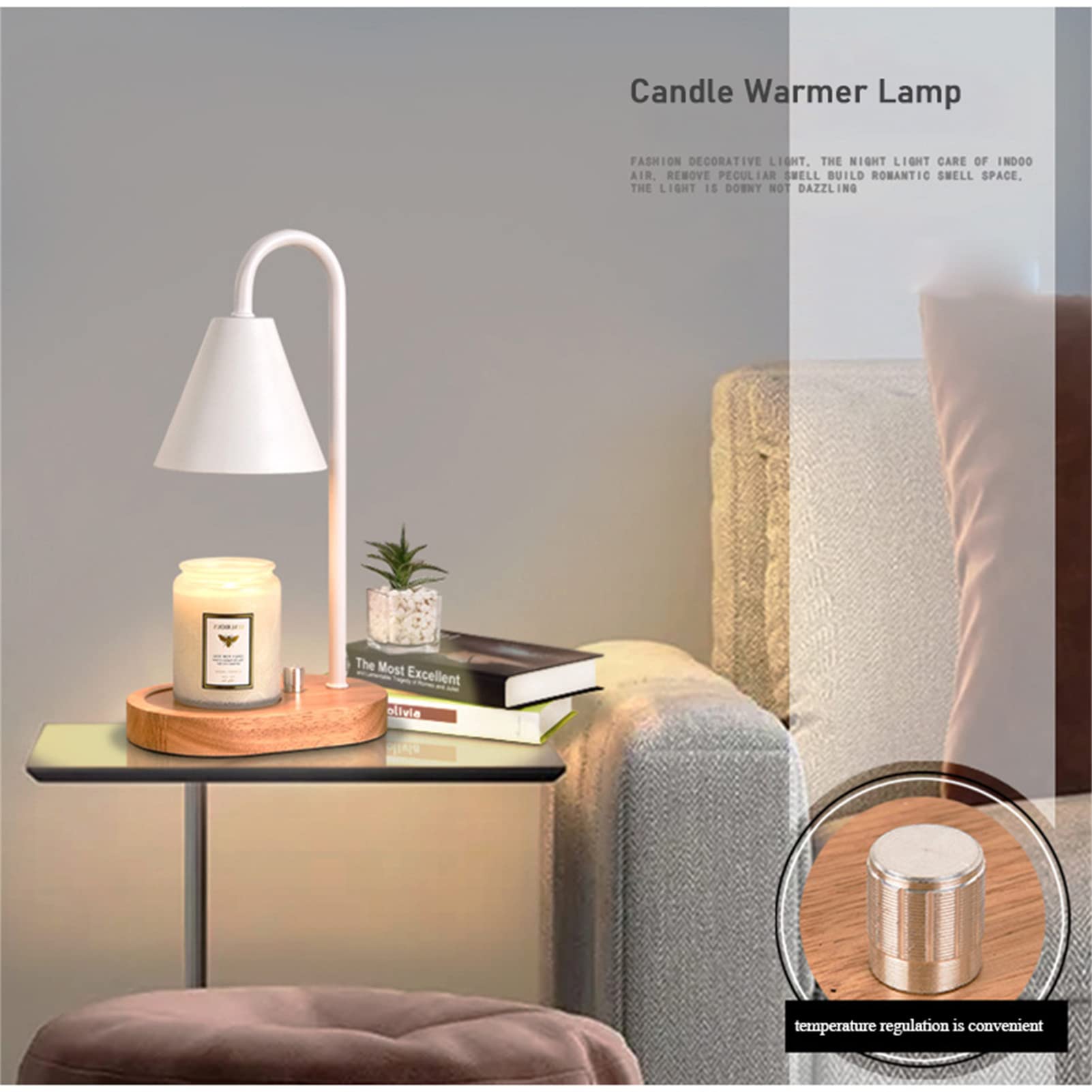 Lampa Do Podgrzewania Wosku świec, ściemniana świeca Do Aromaterapii, Elektryczny Topielnik Do świec Kompatybilny Z Małymi I Dużymi świecami, Podgrzewacz Do Wosku Do Wystroju Domu(Color:A)