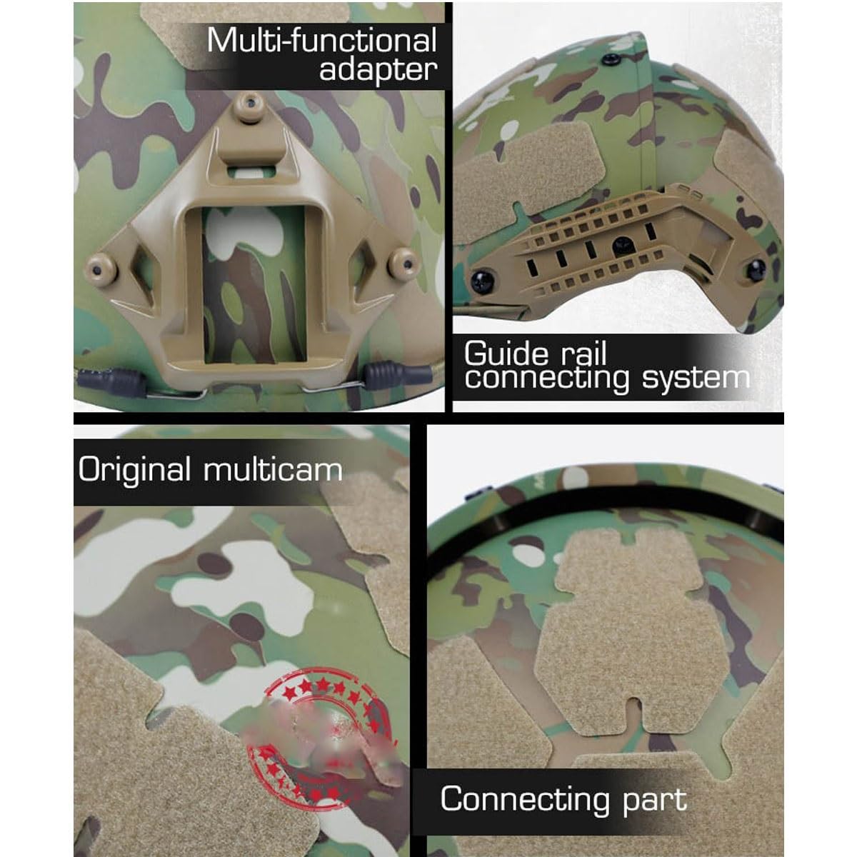 Dwufunkcyjny Regulowany Hełm Taktyczny AF Z Systemem Szyn Do Gry Airsoft CS