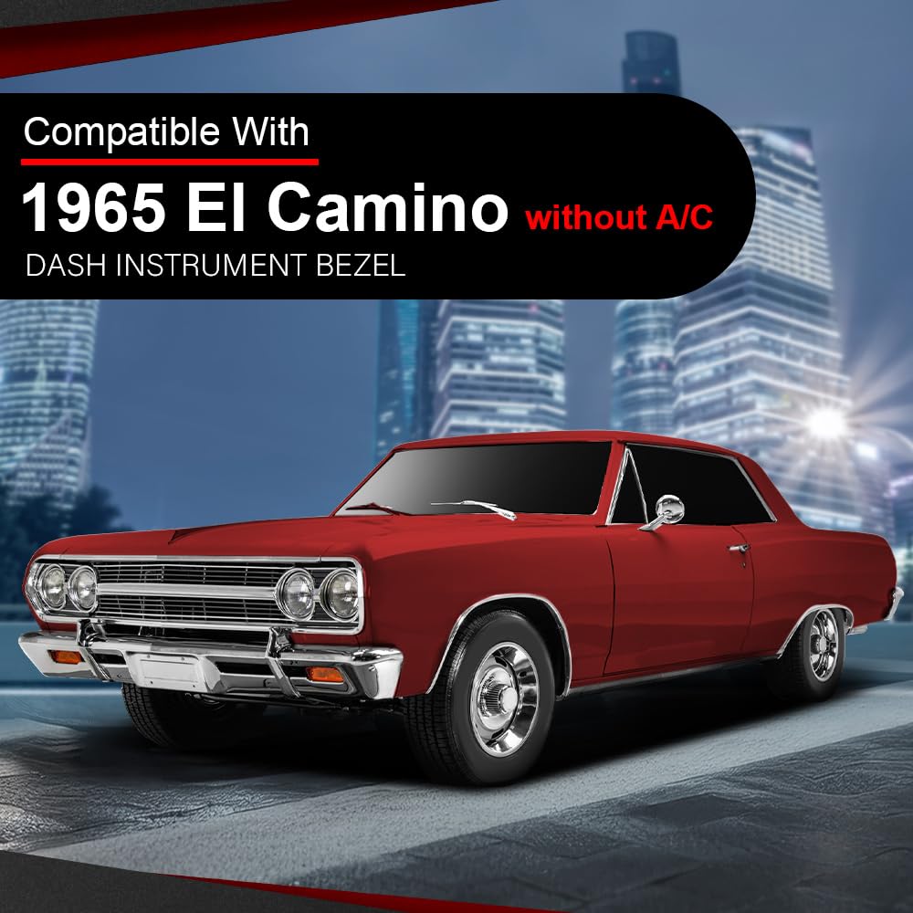 64 Chevrolet El Camino Chevelle ダッシュベゼル Amazon.com: CROSSDESIGN Dash Bezel Compatible with Chevy